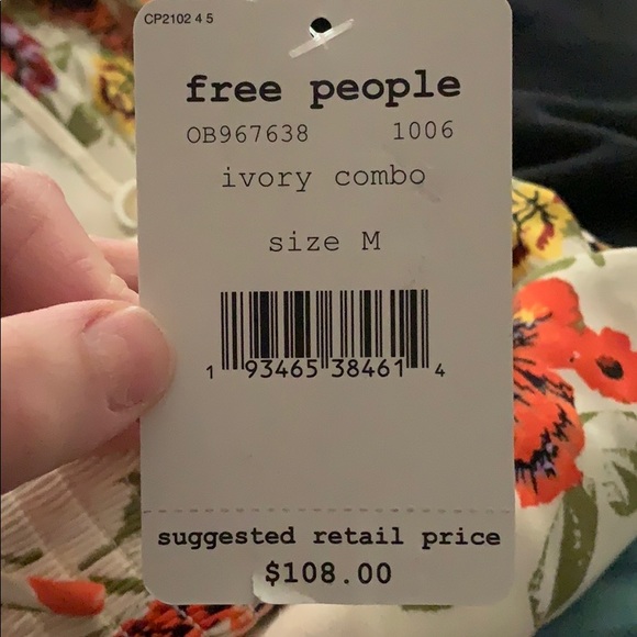 NWT Free People Happy Heart Minidress - Picture 4 of 5